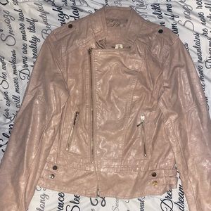 Mimi Chica Pink Leather Jacket